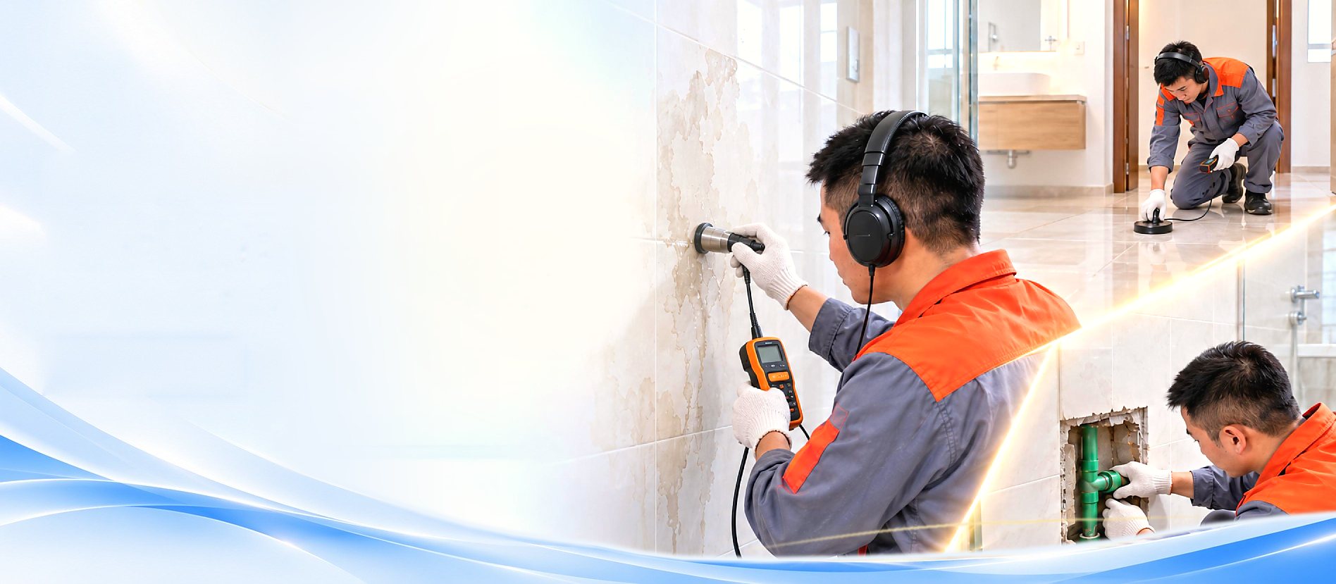 Thợ Điện Nước Bách Khoa siêu âm dò rò rỉ nước ngầm khu vực miền Bắc